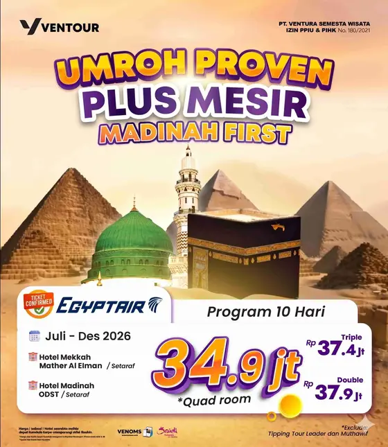 Paket Umroh Proven Plus Mesir Ventour